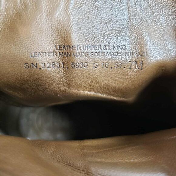 Tory Burch Womens Green Brown Suede Block Heel Ankle Boots Booties Size 7 - Picture 10 of 11